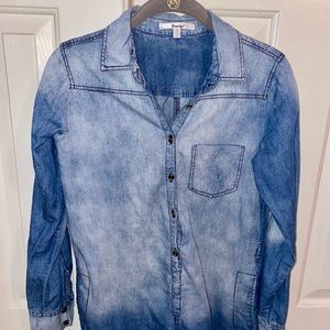 macy's blue jean dress